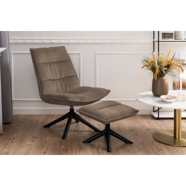 Blizzard ftlj med fotpall - Beige