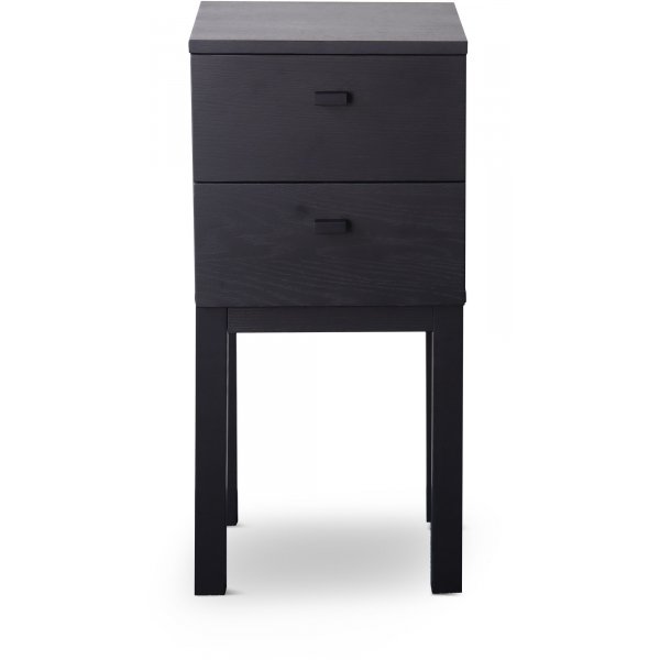 Kivik sngbord med lda i svartbetsad ek