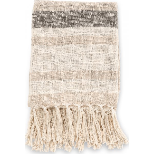 Bondi pld 130x170 cm - Beige/mrkgrn/vit