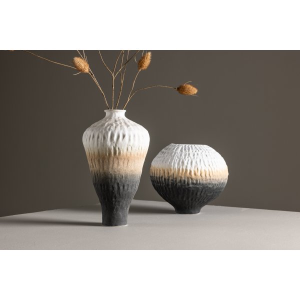 Vase Pane 16 x 29 cm - Beige/Gris/Blanc Vase Pane 16 x 29 cm - Beige/Gris/Blanc