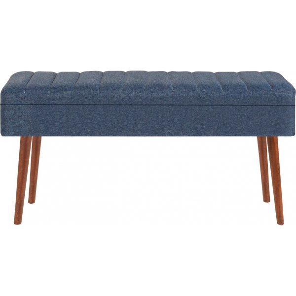 Vina sittbänk - Valnöt/mörkblå Vina sittbänk - Valnöt/mörkblå