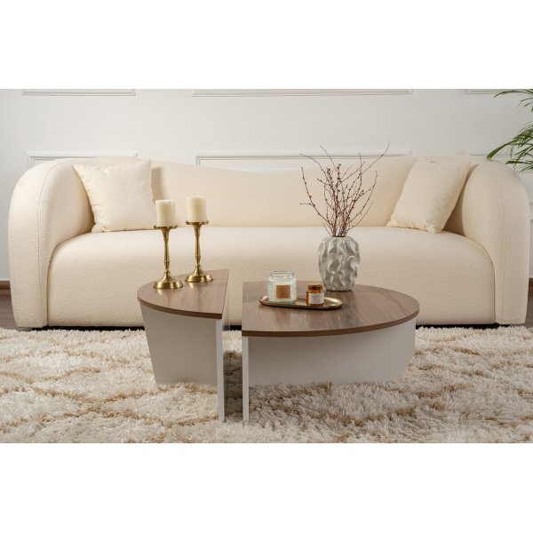 Orion soffbord - Valnöt/vit Orion soffbord - Valnöt/vit