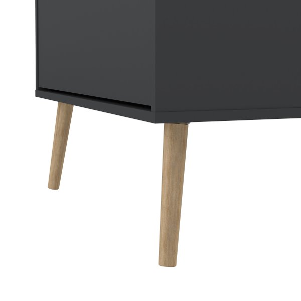 Skoskp Bodo | 3 fllbara luckor | Matt gr