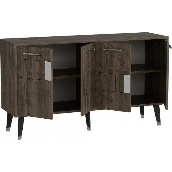 Buffet Moda - Noyer/argent