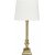 Lampe de table Linn - Blanc/dor - 46 cm