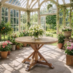 Palma rustikt matbord �120 cm - Vintage