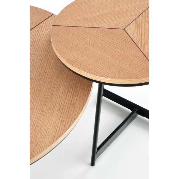 Table basse Polos Ø45 cm - Chêne/noir Table basse Polos Ø45 cm - Chêne/noir