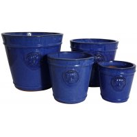4 set av Krukor Lion - Blå 4 set av Krukor Lion - Blå