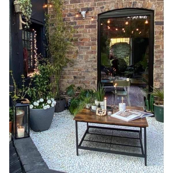 Table basse Nick 80 x 80 cm - Marron/noir Table basse Nick 80 x 80 cm - Marron/noir