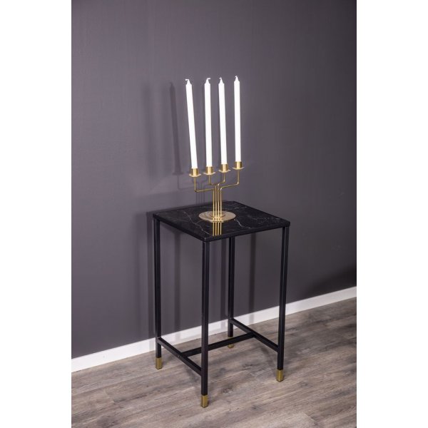 Slope nachtkastje - Zwart/messing