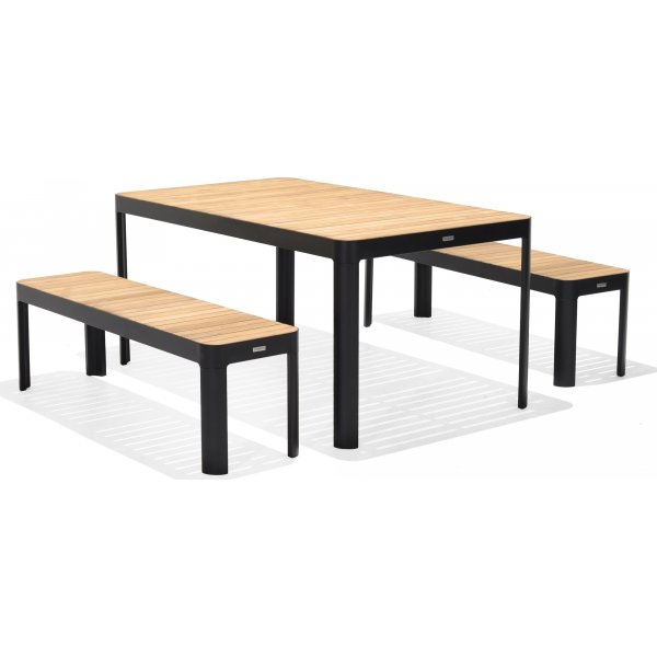 Portals matgrupp 12 - Svart/teak Portals matgrupp 12 - Svart/teak