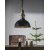 Manchester plafondlamp - Zwart/messing - 52 cm