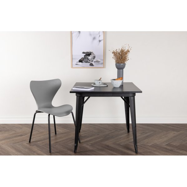 Tempe matbord 80 x 80 cm - Svart Tempe matbord 80 x 80 cm - Svart