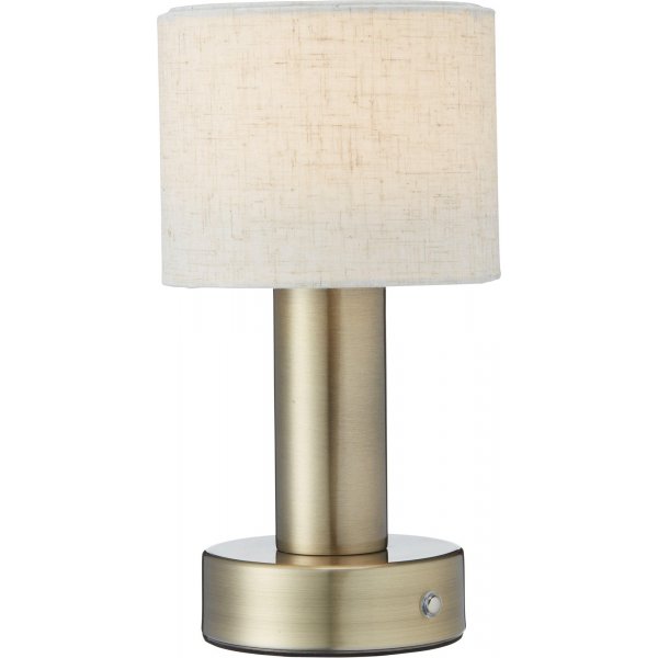 Tiara oplaadbare tafellamp - Antiek messing - 24 cm Tiara oplaadbare tafellamp - Antiek messing - 24 cm