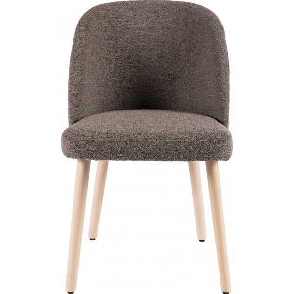 Chaise de salle à manger Anne - Bouclé gris Chaise de salle à manger Anne - Bouclé gris