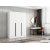 Armoire Cikani 135x52x210 cm - Blanc