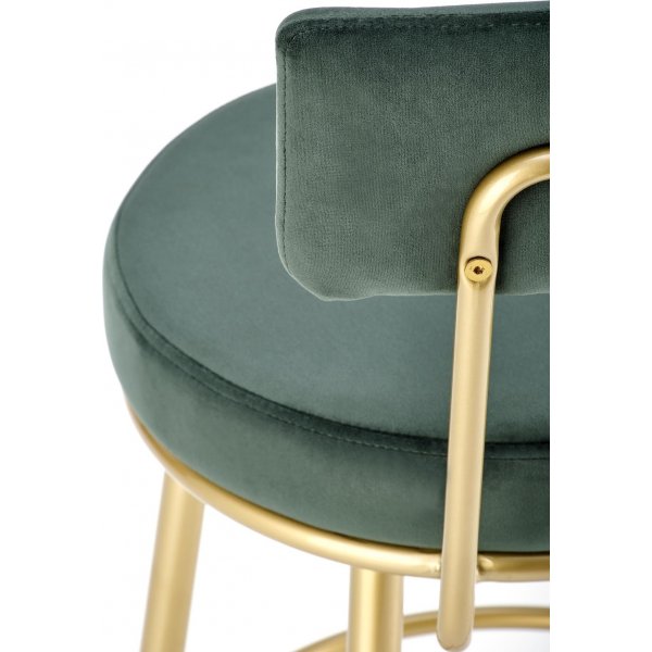 Tabouret de bar Pelican 115 - Vert fonc/or