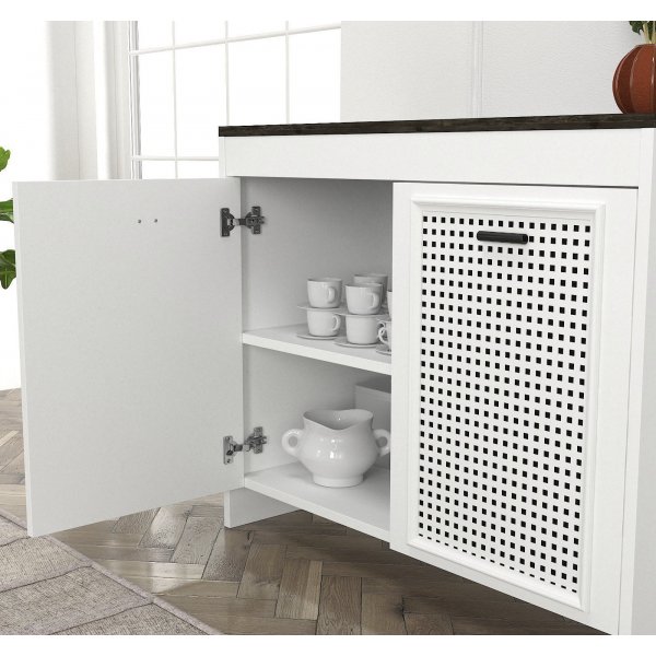 Done skåp - Vit/mörkbrun Done skåp - Vit/mörkbrun