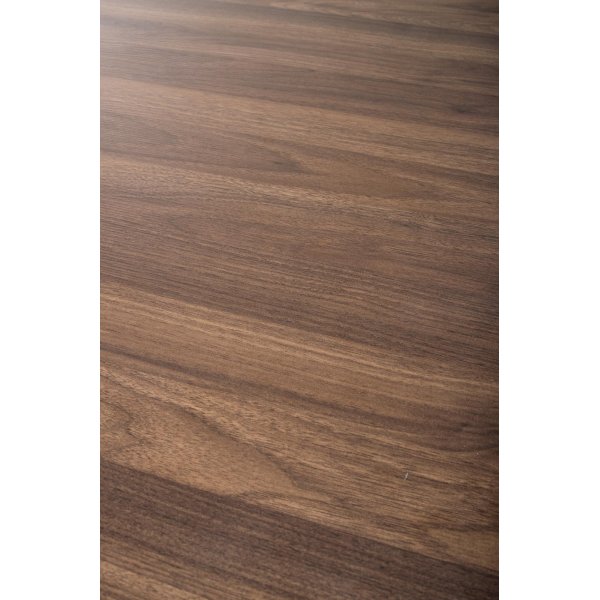 Olmo matbord 90 cm i valnt/svart med 4st Alfred matstol i beige sammet och valnt ben