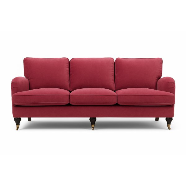 Howard Malaga Svngd 3-sits soffa - Mrkt hallonrd