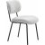 Chaise de salle  manger Bison - Blanc cass