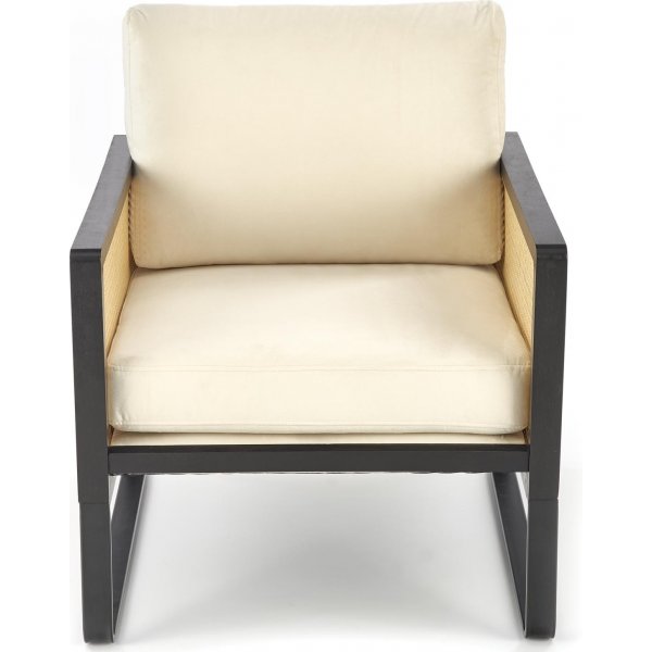 Fauteuil Ilario - Noir/beige Fauteuil Ilario - Noir/beige