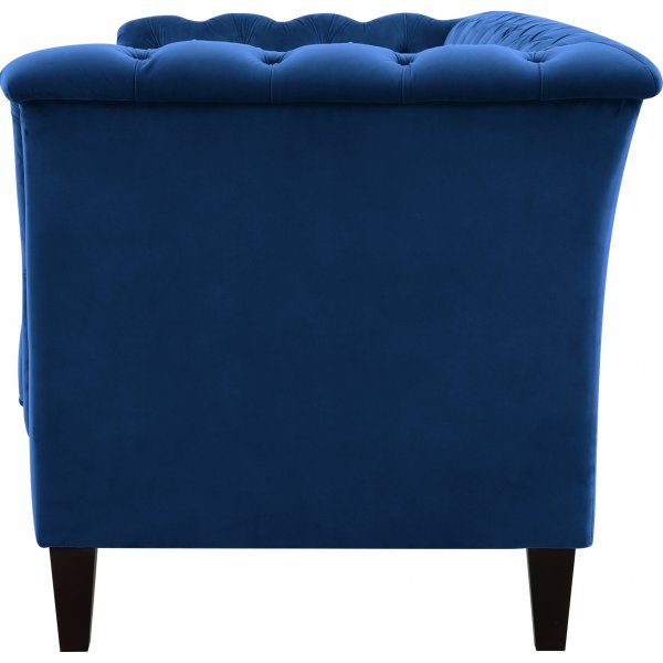 Bank 2-zits Chesterfield blauw - Milton Bank 2-zits Chesterfield blauw - Milton
