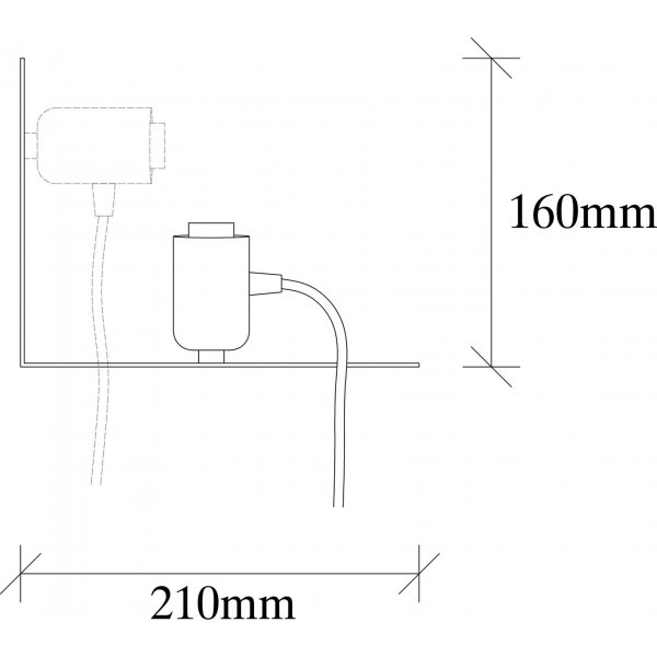 Tokyo vägglampa 502 - Svart Tokyo vägglampa 502 - Svart