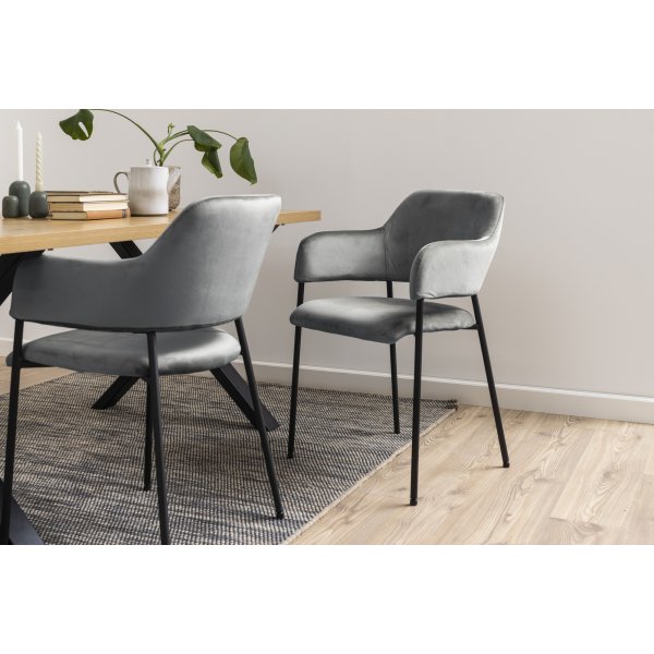 Chaise à cadre Lima - Gris Chaise à cadre Lima - Gris