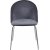 Chaise Plaza en velours - Gris / Chrome