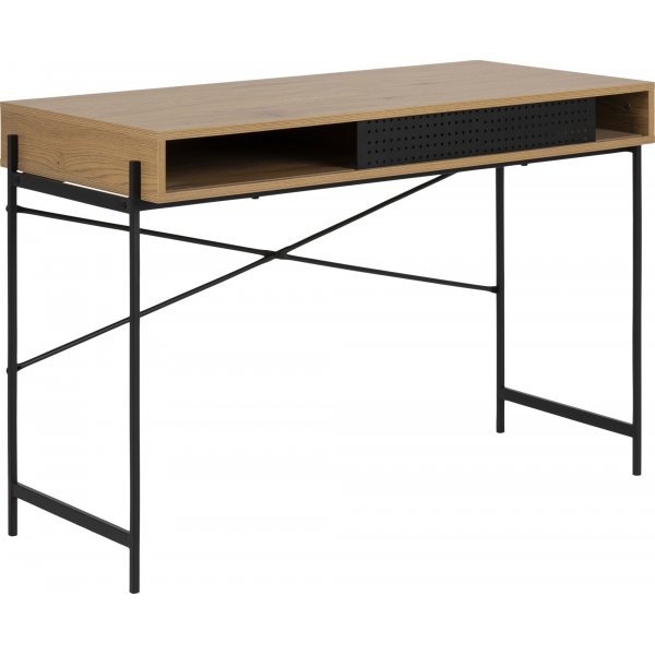 Bureau Angus 110x50 cm - Chne/noir