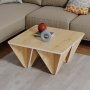 Adamas soffbord 80 x 80 cm - Ek/vit