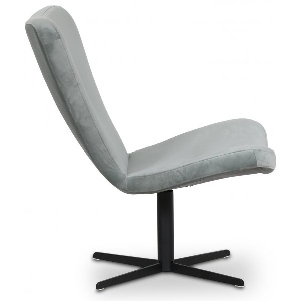 Spekeröd designfåtölj - Ljusgrå (Sammet) / Svart Spekeröd designfåtölj - Ljusgrå (Sammet) / Svart