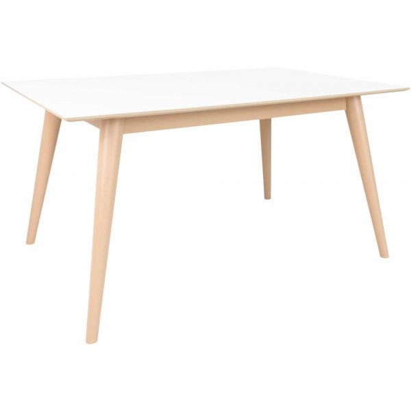 Copenhagen Matbord - Vit/natur - 150/230x95 Copenhagen Matbord - Vit/natur - 150/230x95