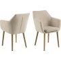 Nora karmstol - Sandbeige