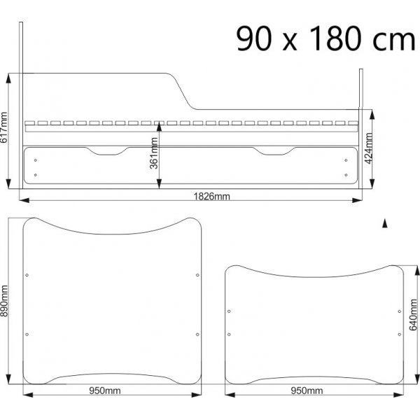 Barnsng Princess - 90 cm