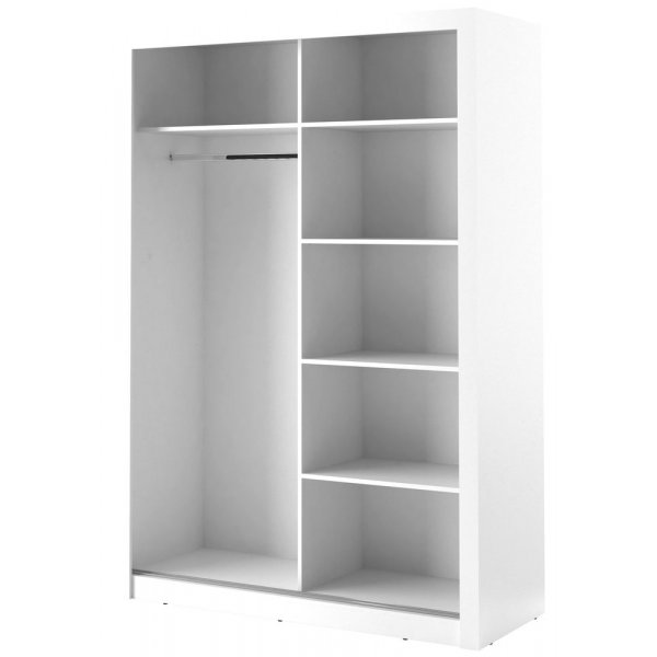Mervyn witte kledingkast met schuifdeuren B150 cm