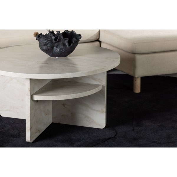 Ålesund soffbord Ø85 cm - Beige Ålesund soffbord Ø85 cm - Beige