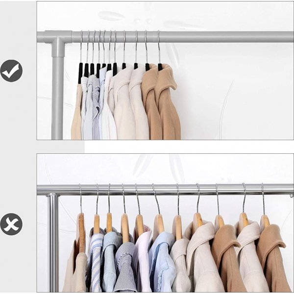 Kldgalge, sammet, 45 cm, 50-pack - Svart