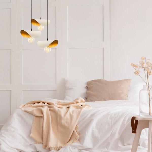 Plafonnier Sivani 964 - Blanc/or Plafonnier Sivani 964 - Blanc/or