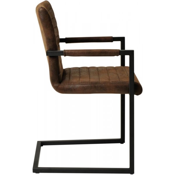 Morely karmstol - Brun konstläder Morely karmstol - Brun konstläder