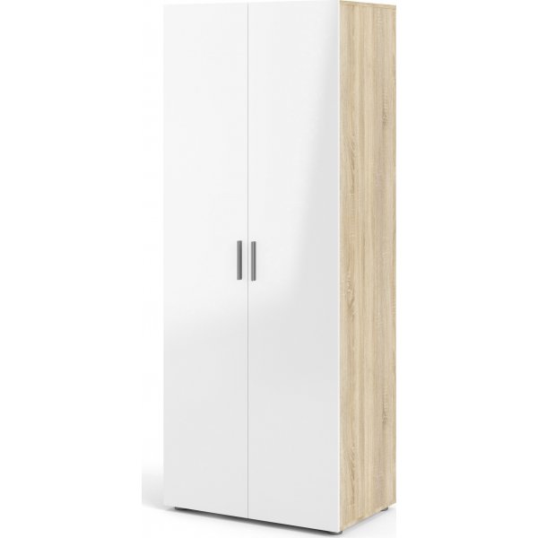 Armoire Pepe avec 2 portes - Chne/blanc