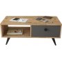 Vilamo soffbord 96 x 44,5 cm - Furu/antracit