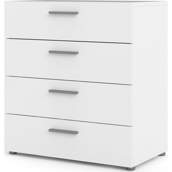 Pepe brede ladekast met 4 lades - Wit Pepe brede ladekast met 4 lades - Wit