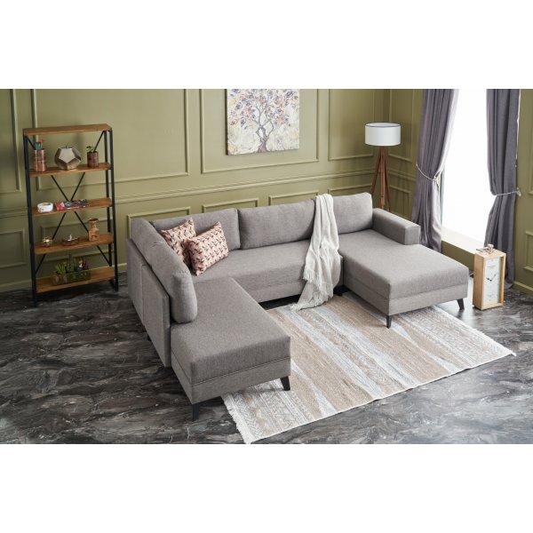 Efsun u-bäddsoffa - Brun Efsun u-bäddsoffa - Brun