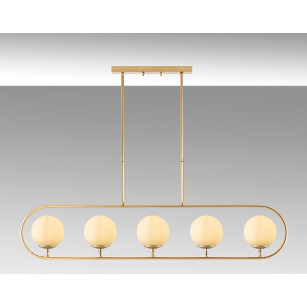 Klenod taklampa 10620 - Guld/vit