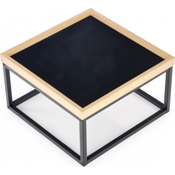 Table basse Vespa 53 x 53 cm - Beige/noir Table basse Vespa 53 x 53 cm - Beige/noir