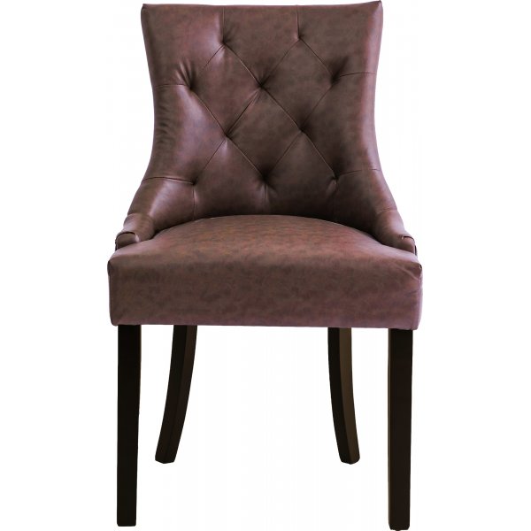 Matstol Tuva brun med mörkbruna ben Matstol Tuva brun med mörkbruna ben