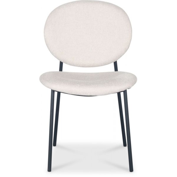 Tofta stol - Beige tyg/svart