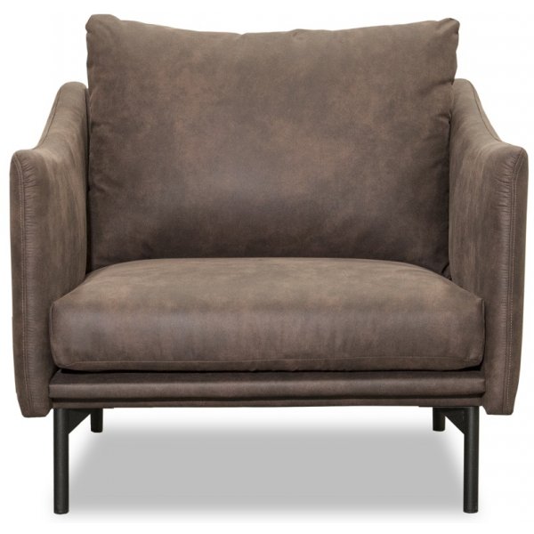 Harpan fåtölj - Brunt ecoläder Harpan fåtölj - Brunt ecoläder